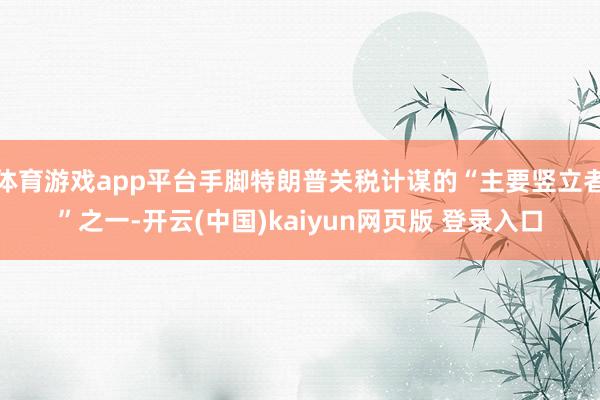 体育游戏app平台手脚特朗普关税计谋的“主要竖立者”之一-开云(中国)kaiyun网页版 登录入口