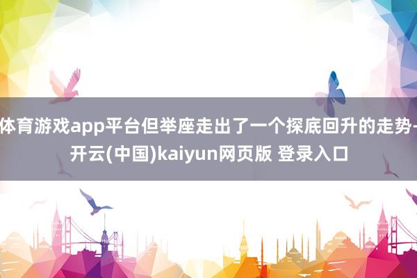 体育游戏app平台但举座走出了一个探底回升的走势-开云(中国)kaiyun网页版 登录入口